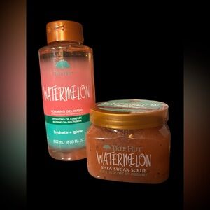 Tree Hut WATERMELON Shea Sugar Scrub & Foaming Gel Wash NEW